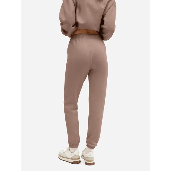 Mate The Label Organic Fleece Relaxed Pocket Jogger Sweatpants MUS TAN $128 XS - Picture 6 of 6